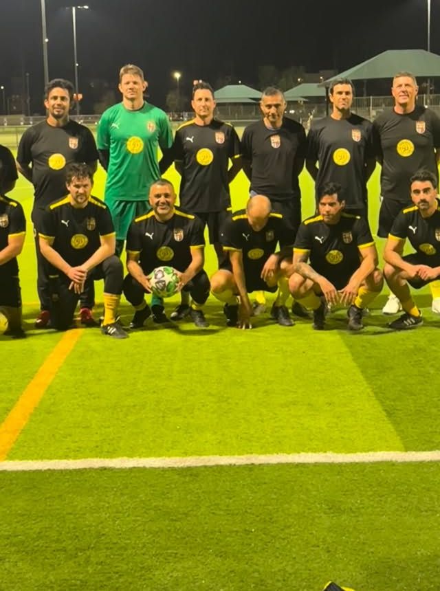 Players posing at Whitsett
